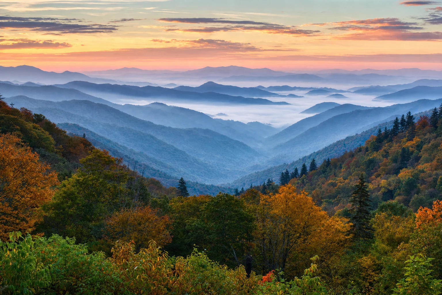 Great Smoky Mountains from Greenville, SC